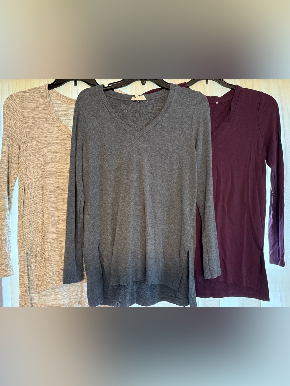 Bundle of LOFT Lounge V-Neck Long Sleeve Tops